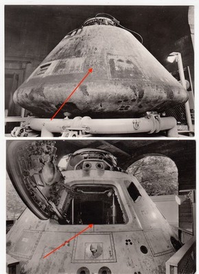 2x Foto AK München Apollo 8 Raumkabine aufgestellt Deutsches Museum 1969