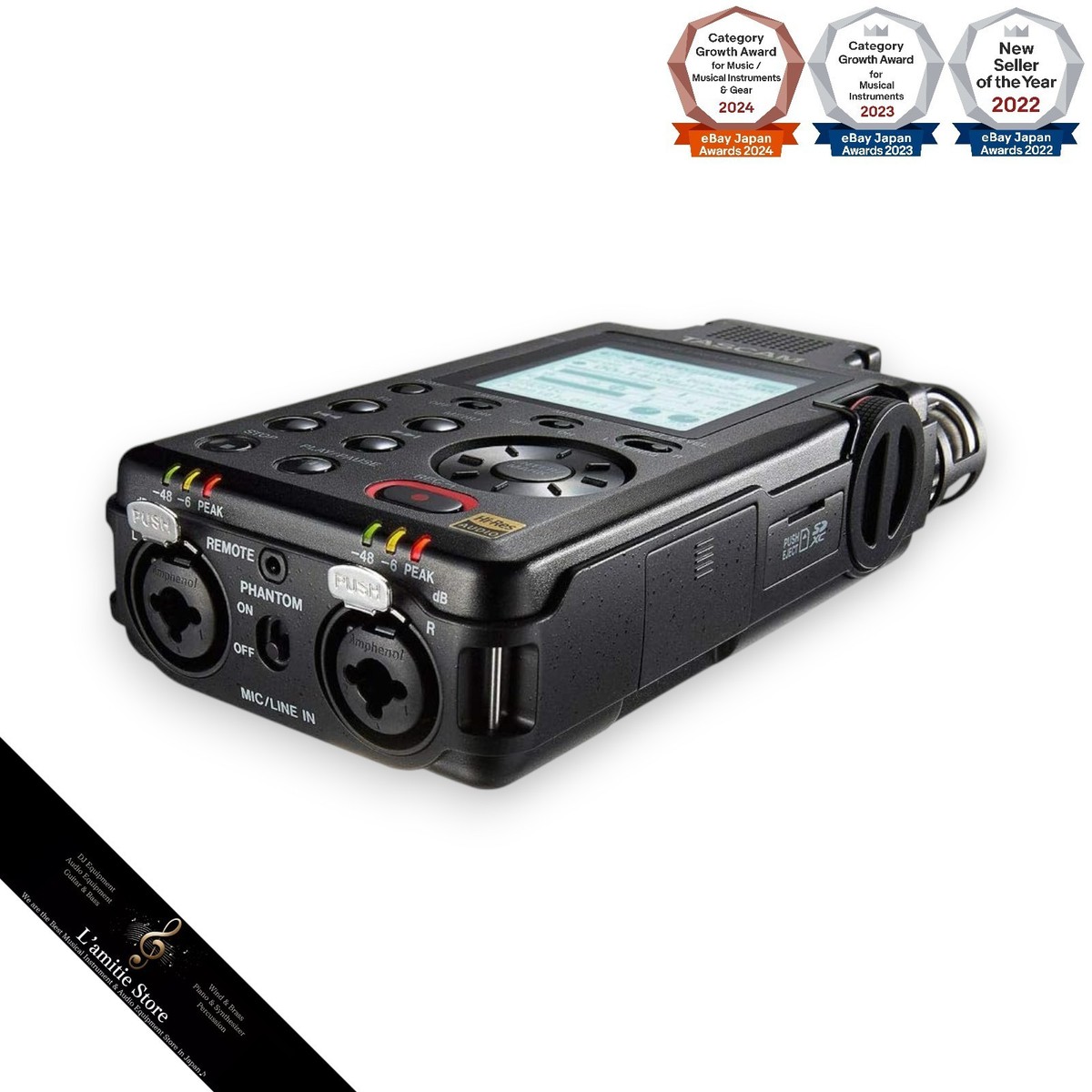 TASCAM DR-100MkIII ハンディレコーダー Amazon.com: Tascam DR-100MKIII 192kHz/24-Bit Stereo Portable Audio