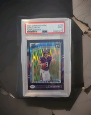 2024 Panini Donruss Optic-Rated Rookie J.J. McCarthy/ Purple Shock Prizm (RC)
