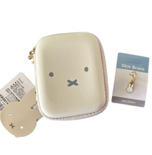  Set of 2 Miffy Pouch Storage Case Travel Tools Accessory Zip Pull Bag Purse