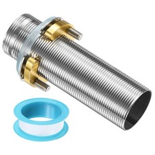4" Stainless Steel Faucet Extension Shank with Thick Anti-Loose Nut