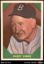 1960 Fleer #51 Dazzy Vance Dodgers HOF 8 - NM/MT