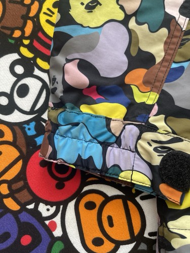 A Bathing Ape Black Multi Camo Snowboarding Shark Jacket - Picture 15 of 17