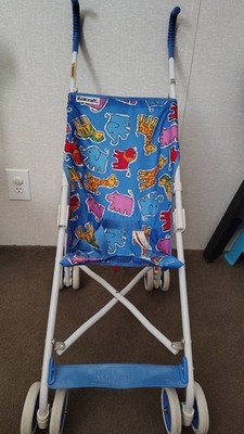 Vintage Kolcraft Umbrella Style Stroller Foldable Colorful Animals *FLAWS*