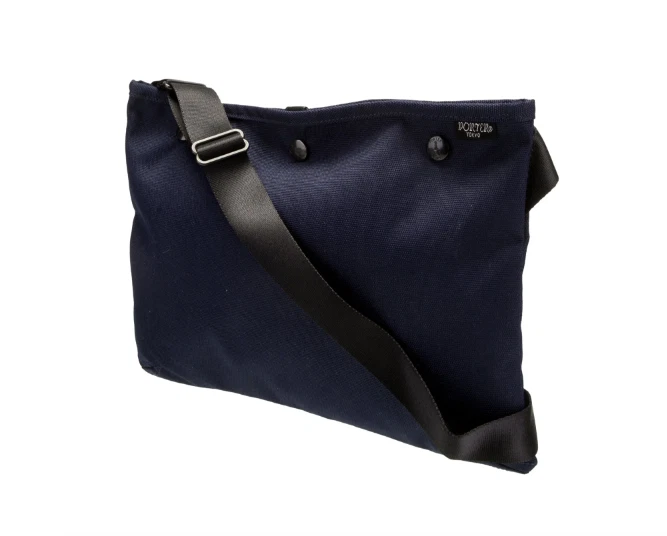 Bolso mensajero de nailon Porter-Yoshida & Co. - azul Foto 2 de 4