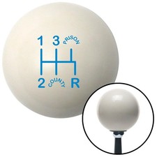 Blue Shift Pattern Cp15n Ivory Shift Knob W M16x1.5 Insert Shifter Auto Brody