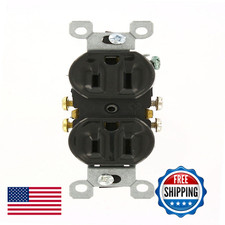 Leviton 15 Amp 125V Duplex Receptacle Residential Grade Grounding All Screws