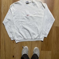 Vintage Lee 90’S Made In Usa “Grandma Nati” White Crewneck Sweatshirt Xl