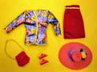Vintage 1988 Barbie Paris Pretty Fashion #7584 Jacket, Skirt, Accessories