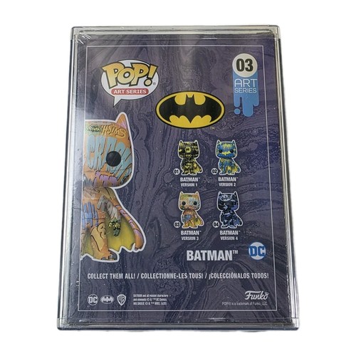 Funko Pop! Art Series BATMAN version 3 DC #03 Target Exclusive Hard Case Sealed - Picture 2 of 6