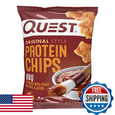 Quest Nutrition Bbq Protein Chips 19G Protein 4G Net Carb Carb Gluten 1.1 Oz