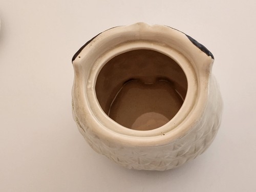 VTG OMC Otagiri Owl Sugar Bowl with Lid Ceramic Brown Tan Made in Japan MCM - Picture 6 of 13