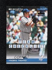 2004 Donruss Team Checklist Press Proof Black 10/10 Hideo Nomo #392 16q7