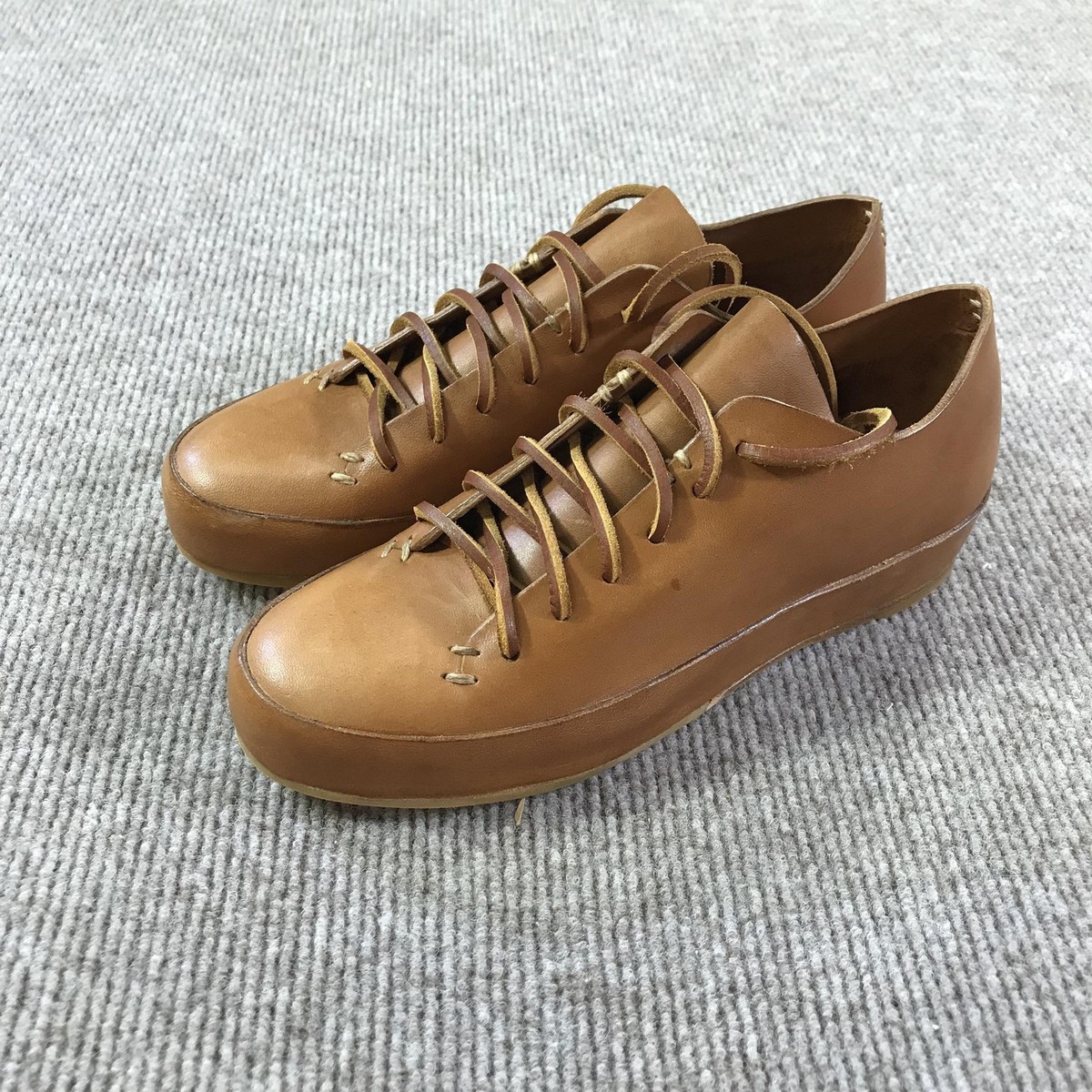FEIT Hand Sewn Low Rubber Shoes Womens Size 37 Leather Semi