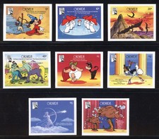 Grenada 1991 Disney Fantasia Scott# 1920-1927 RARE PRINTERS PROOF MINT XF OG NH