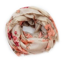 Scarfs for Women Lightweight Floral Flower Fall Winter Fashion Wrap Shawl Bei...