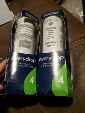 Water Filter 4 EDR4RXD1  EveryDrop by Whirlpool Refrigerator 2 Pack New!