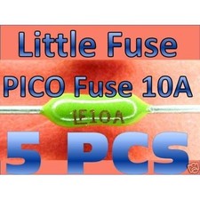 5pcs LittleFuse Axial 10A 125V Pico Fuse *kk