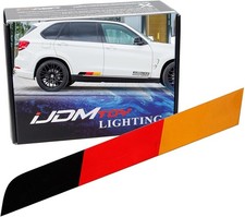 17x2 Reflective Germany Flag Stripe Decal Sticker For Audi Bmw Mercedes Mini Vw