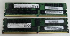Lot of 2 32GB 2Rx4 PC4-2400T DDR4 Registered ECC Server RAM