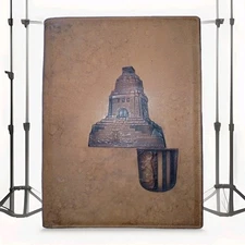 Old German Business Document Folder–Embossed Leather–14”x11”–Collector’s Item