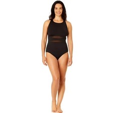Lands End One Piece Swimsuit Women Size XXL 20-22 Black