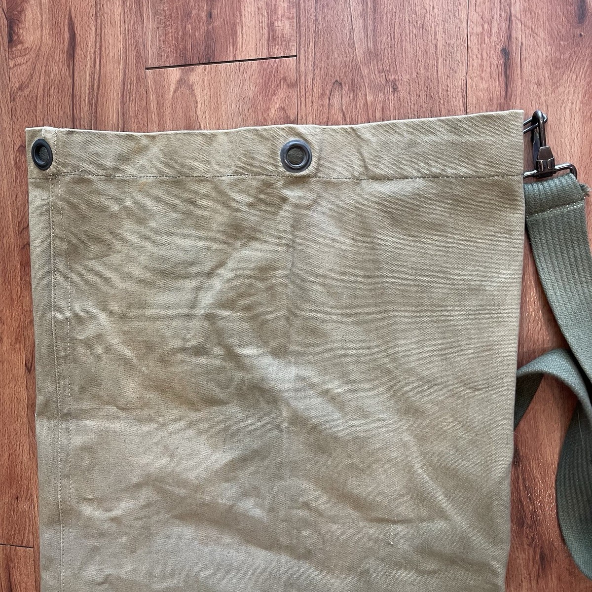 Vintage Army Military Green Sack 34” Length Canvas Strong Duffle