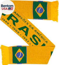 Brazil Brasil Soccer Knit Scarf