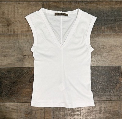 Enza Costa supima cotton v neck tank top Size XS