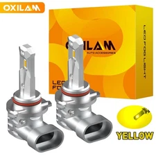 OXILAM LED Fog Light Lamp Bulbs 9005 9145 9140 H10 Conversion Kit Amber New