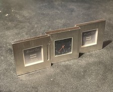 MARSHALL FIELDS Folding Photo Frame Travel Desk Clock gift stocking stuffer