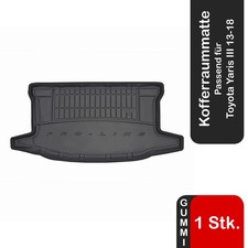 Kofferraummatte für Toyota Yaris III 13-18 Kofferraumwanne Gummimatte Schutz