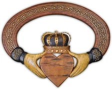 Abbey Gift Press Claddagh Wall Hanging and Card, Brown (54999T)