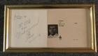 GUARENTEED AUTHENTIC AUTOGRAPH "TO ELE FROM MUHAMMED ALI PEACE" 1976 SIGNED MENU — photo 1