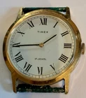 Timex Mens Roman Numeral Vintage Mechanical Watch Overwound