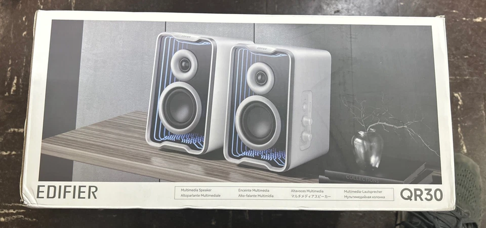 Edifier QR30 2.0 Desktop Aktivlautsprecher, kompakter Bluetooth V5.4 Computer