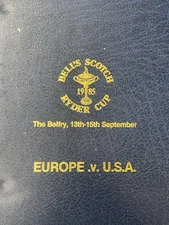 Vintage Golf Memrobilia Ryder Cup 1985 Belfry Press Folder And Score Sheets Etc