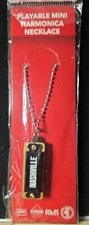 Mini Black  Brass "NASHVILLE" HARMONICA Necklace NEW Sealed NIP