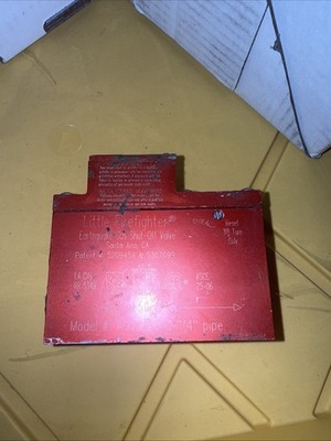 Little Firefighter Seismic Earthquake Seismic Valve 1 1/4 Horizontal AGV125