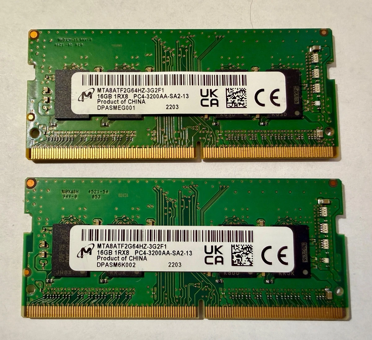 Las mejores ofertas en Micron DDR4 SDRAM de 32 GB de capacidad