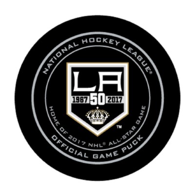 GAME PUCK - 2016-2017 LOS ANGELES KINGS 50th ANNIVERSARY HOME NHL ALL STAR #FL4L