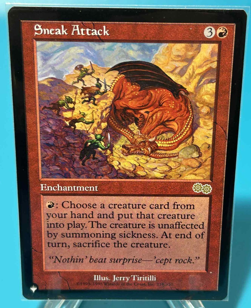 MTG - Sneak Attack - Urza's Saga - LP - Vintage - GeeksChest