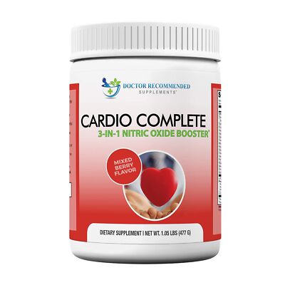 Cardio Complete - Heart Health Support Powder Supplement - 3-in-1 Nitric Oxid...