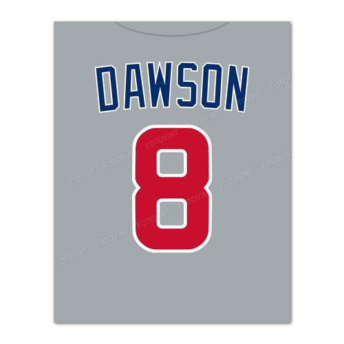 ANDRE DAWSON foto immagine CHICAGO CUBS baseball / 8x10 11x14 o 16x20 (JZ) - Foto 6 di 6
