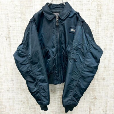 Schott CWU-R フライトジャケット ネイビー Schott ショット CWU-R ミリタリー フライトジャケット メンズL