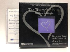 Creative Memories 7X7 The Triumph Album Purple and Page Protectors New 
