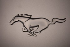 "Mustang" Pony Metall schwarz