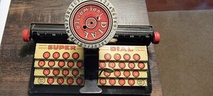 Vintage Marx early to mid century Junior Dial Typewriter