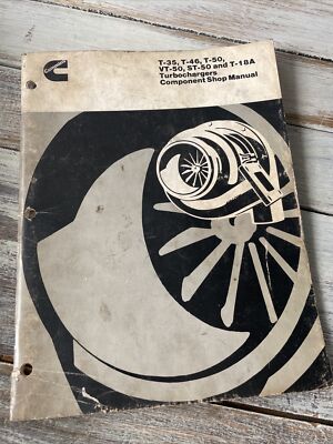 Cummins T-35 T-50 VT-50 DT-50 TURBOCHARGER Service REBUILD Repair Manual Service