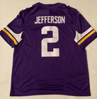Mens XL Nike #2 Justin Jefferson Minnesota Vikings Purple Vapor Football Jersey